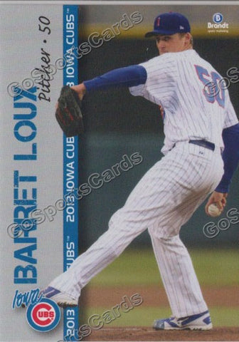 2013 Iowa Cubs Barret Loux