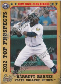 2012 New York Penn League Top Prospects NYPL Barrett Barnes