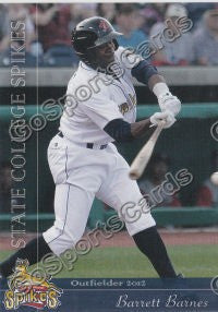 2012 State College Spikes Barrett Barnes