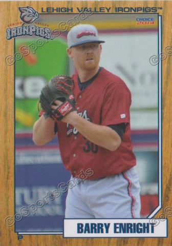 2014 Lehigh Valley IronPigs 2nd Barry Enright