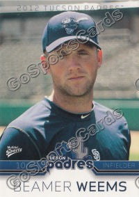2012 Tucson Padres Beamer Weems