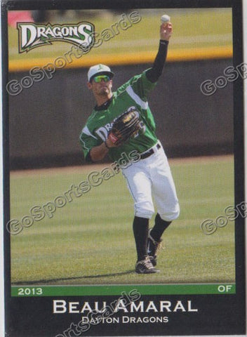 2013 Dayton Dragons Beau Amaral