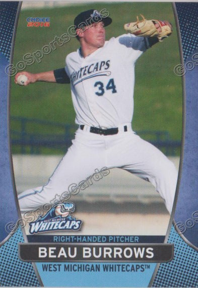 2016 West Michigan Whitecaps Beau Burrows