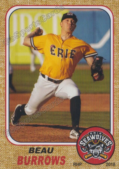 2018 Erie SeaWolves Beau Burrows