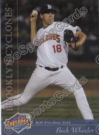 2012 Brooklyn Cyclones Beck Wheeler