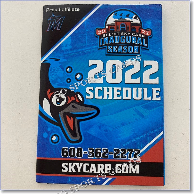 2022 Beloit Sky Carp Pocket Schedule – Go Sports Cards 2022-beloit-sky-carp-pocket-schedule-go-sports-cards