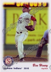 2010 Spokane Indians Ben Henry