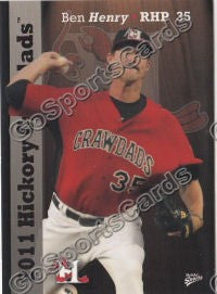 2011 Hickory Crawdads Ben Henry