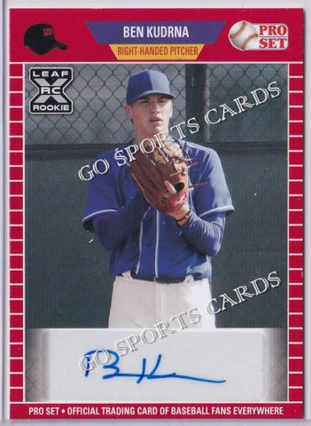 2021 Leaf Pro Set PS-BK1 Ben Kudrna XRC Autograph Red
