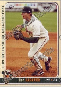 2009 Greensboro Grasshoppers Ben Lasater