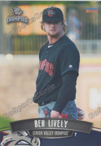 2016 Lehigh Valley IronPigs Ben Lively
