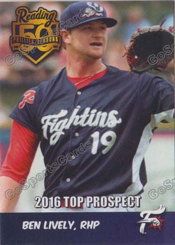 2016 Reading Fightin Phils Top Prospect 25 Ben Lively