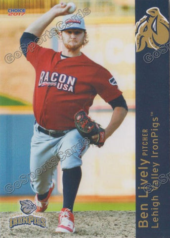 2017 Lehigh Valley IronPigs Ben Lively