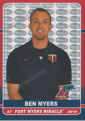 2019 Fort Myers Miracle Ben Myers