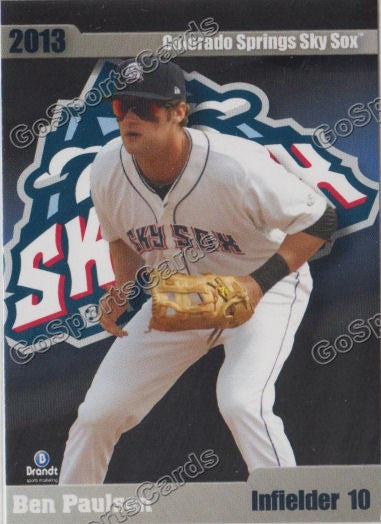 2013 Colorado Springs Sky Sox Ben Paulsen