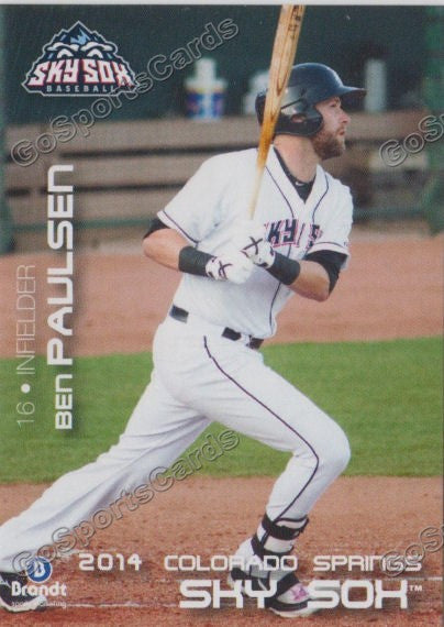 2014 Colorado Springs Sky Sox Ben Paulsen