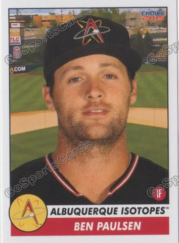 2015 Albuquerque Isotopes Ben Paulsen