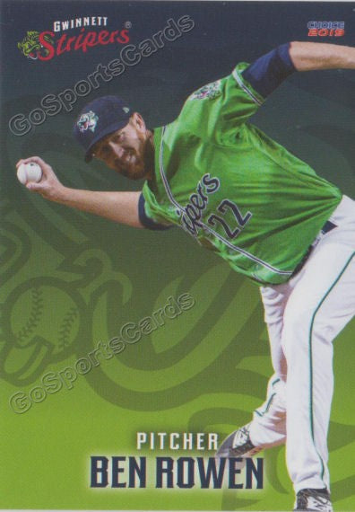 2019 Gwinnett Stripers Ben Rowen