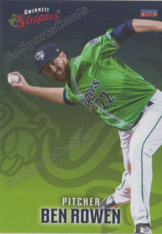 2019 Gwinnett Stripers Ben Rowen