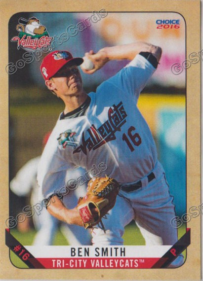 2016 Tri City ValleyCats Ben Smith