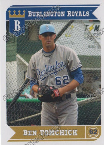 2013 Burlington Royals Ben Tomchick