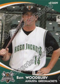 2009 Augusta GreenJackets Ben Woodbury