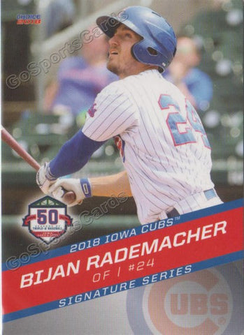 2018 Iowa Cubs Bijan Rademacher