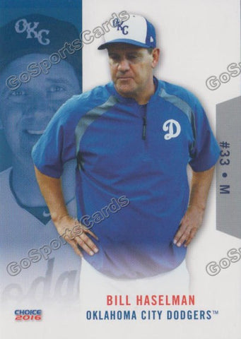 2016 Oklahoma City Dodgers Bill Haselman