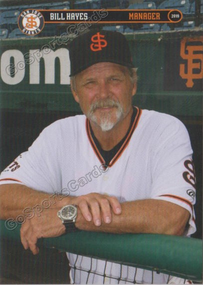 2019 San Jose Giants Bill Hayes