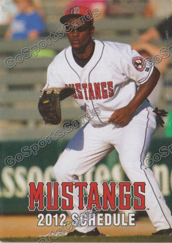 2012 Billings Mustangs Pocket Schedule Robert Maddox