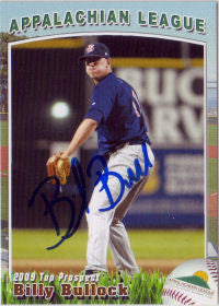 Billy Bullock 2009 Appalachian League Top Prospects (Autograph)