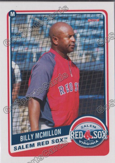 2013 Salem Red Sox Billy McMillon