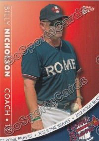 2012 Rome Braves Billy Nicholson