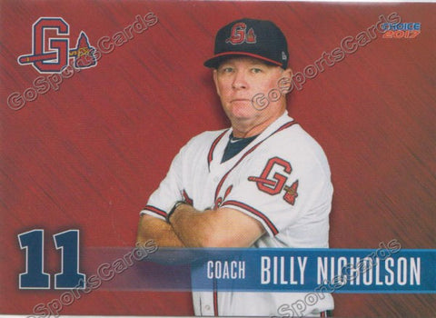 2017 Gwinnett Braves Billy Nicholson