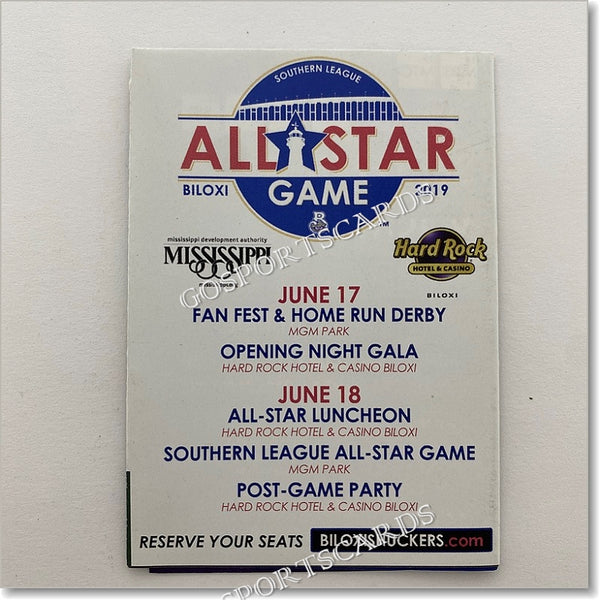 2019 Biloxi Shuckers Pocket Schedule