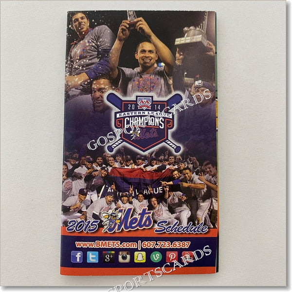 2015 Binghamton Mets Pocket Schedule