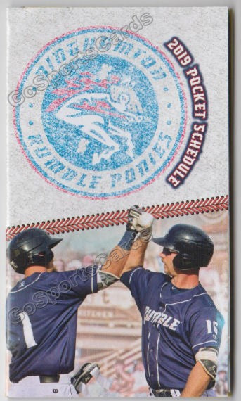 2019 Binghamton Rumble Ponies Pocket Schedule (Pete Alonso)