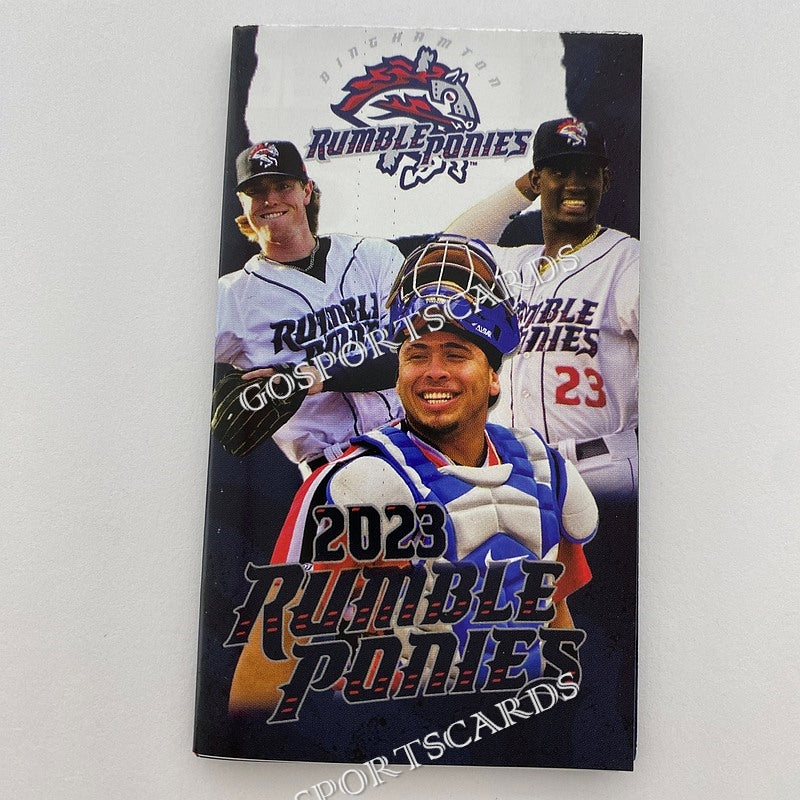 2023 Binghamton Rumble Ponies Pocket Schedule β Go Sports Cards 2023-binghamton-rumble-ponies-pocket-schedule-go-sports-cards