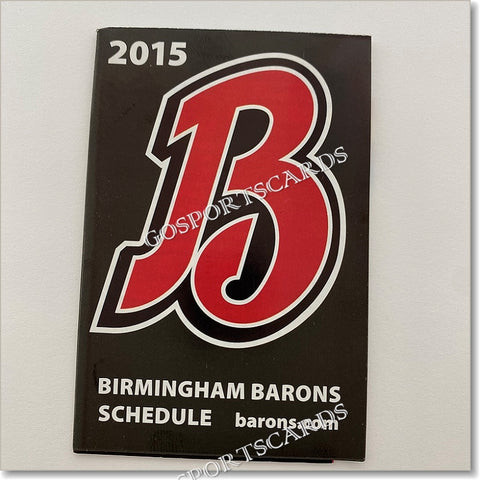 2015 Birmingham Barons Pocket Schedule
