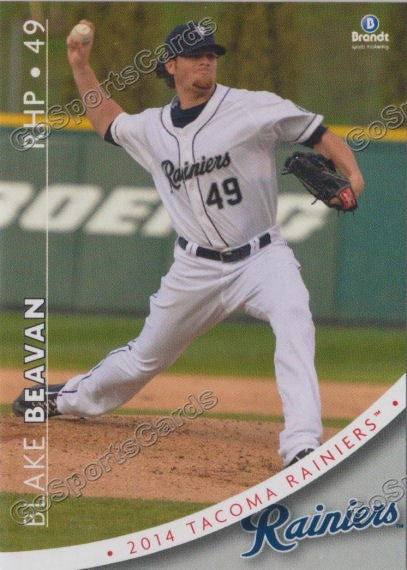 Blake Beavan Rangers 2014 Tacoma Rainiers Blake Beavan – Go Sports Cards