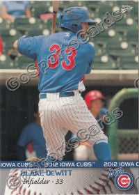 2012 Iowa Cubs Blake DeWitt