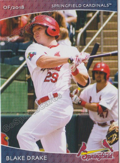 2018 Springfield Cardinals SGA Blake Drake