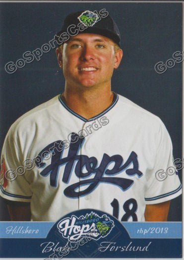 2013 Hillsboro Hops Blake Forslund