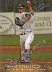 2011 MidWest League All Star West Blake Hassebrock