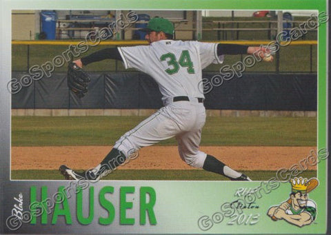 2013 Clinton Lumberkings Blake Hauser