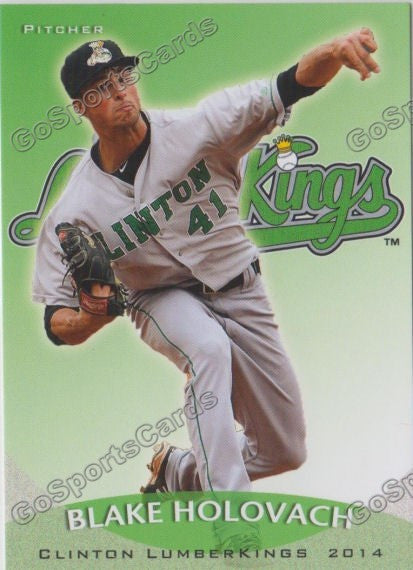 2014 Clinton LumberKings Blake Holovach