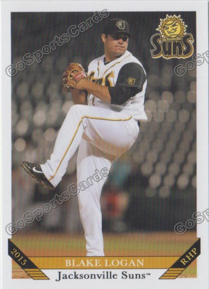 2015 Jacksonville Suns Blake Logan