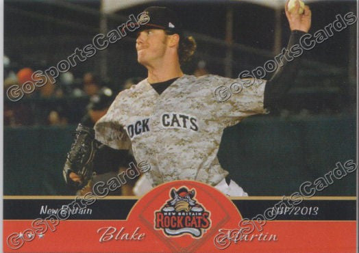 2013 New Britain Rock Cats Blake Martin