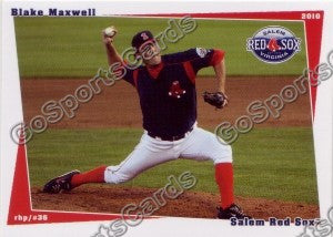 2010 Salem Red Sox Blake Maxwell