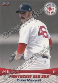 2011 Pawtucket Red Sox Blake Maxwell